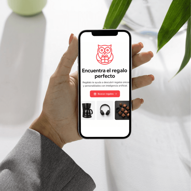 Vista de la aplicación móvil